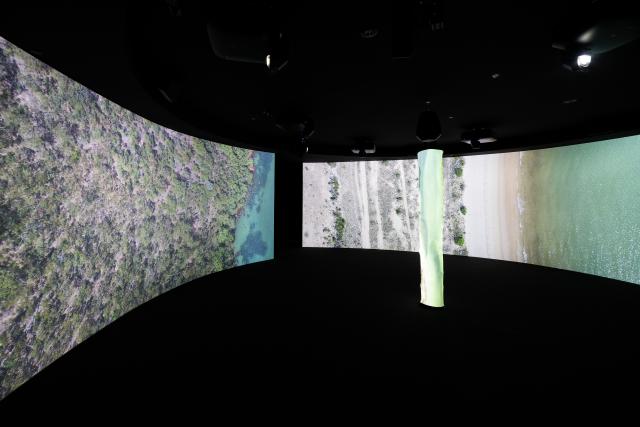 exhibition view of digital experience