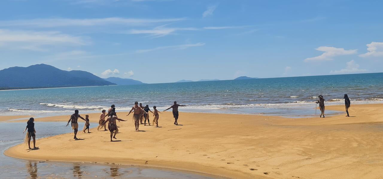 Dancers on the beach